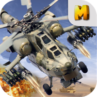 Apache Gunship Heli Batalla 3D