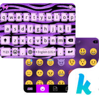 Zebra Sparkle Emoji Keyboard