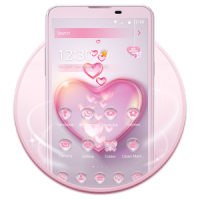 Pink Love theme for girls