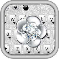 Diamond Glitter Keyboard Theme