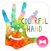 Holi Theme Colorful Hand