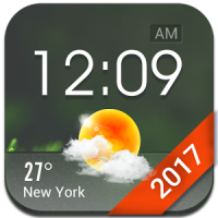 Home screen clock and weather,world weather radar