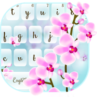 Orchid Flower Keyboard Theme