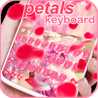 Pink Cute Flower Rose Red Petals Keyboard Theme