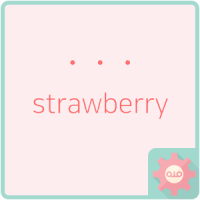 simple dot - strawberry 카카오톡 테마