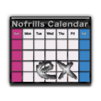 No frills Calendar EX