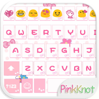 Pink Knot Emoji Keyboard Theme