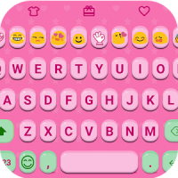 Pink Jelly Emoji Keyboard Skin