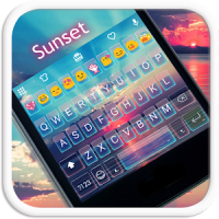 Sunset Emoji Keyboard Theme