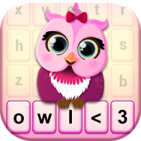 Cute Owl Keyboard Theme