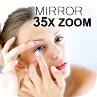 Mirror 35x Zoom for Contact Lenses and Makeup