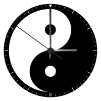 Yin Yang Clock Widget