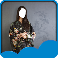 japanischen Kimono Fotomontage