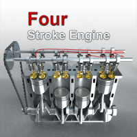 Interactive Four-Stroke Engine