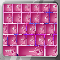 Mariposas rosas teclados