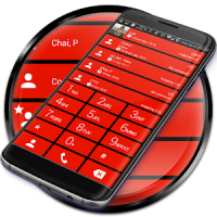 Dialer theme Cards Red
