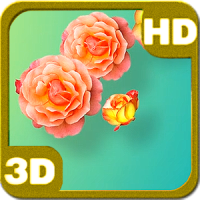 Tender Yellow Pink Roses 3D