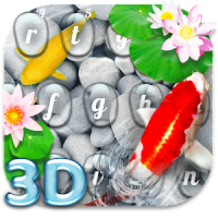 Live 3D Koi Fish Keyboard Theme