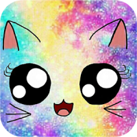 Galaxy Cute Kitty Sparkle Theme