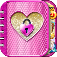 Pink Diary with Lock Password for Girls