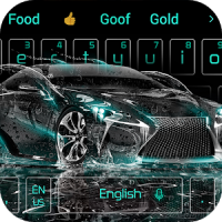 Rainwater Luxury Speeding Car Keyboard Theme