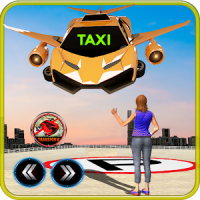 Future Flying Robot Car Taxi Transport Games