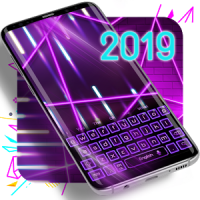 Neon Purple Keyboard