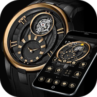 Gold Black Luxury Watch Theme