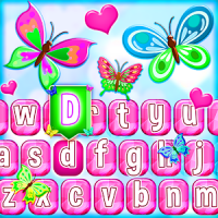 Cute Butterfly Emoji Keyboard