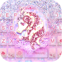Glitter Unicorn Tema de teclado