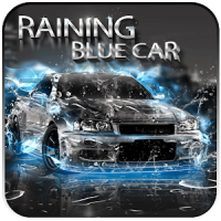 Lluvia de coches azules