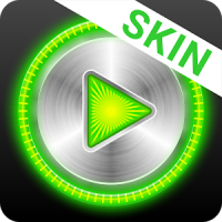 MusiX Hi-Fi Green Skin for music player