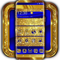 Cobalt and Gold Launcher Theme