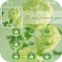 AppLock Theme Green Flowers