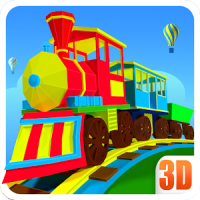3D Train Engine Driving Game For Kids & Toddlers