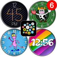 "Playful" watch face pack 3 for Bubble Clouds