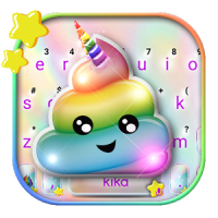Rainbow Unicorn Poop Tema de teclado