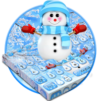 Cute Winter Snowman Keyboard Theme