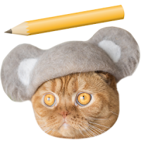 Sticky Note Cats' Hair Hats