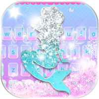 Glitter Mermaid Theme Keyboard