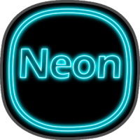 Neon icon pack ligth Blue theme top to 2019