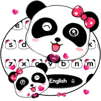 Cute Panda Keyboard Theme