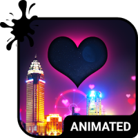 Night Love Animated Keyboard + Live Wallpaper