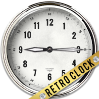 3D Retro Clock Live Widget