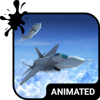 Jet Flight Animated Keyboard + Live Wallpaper