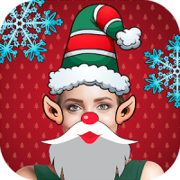 Christmas stickers face filters