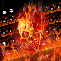 Fire Skull Keyboard Theme