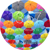 Umbrellas Lock Screen