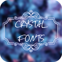 Crystal Font for FlipFont , Cool Fonts Text Free