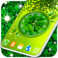 Leaves Clock App Forest Live Wallpaper Themes